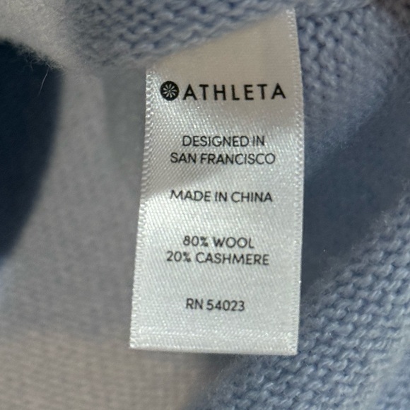 NWT Women’s ATHLETA Perspective Wool Cashmere Pullover Sweater- Size XXS - Picture 10 of 11